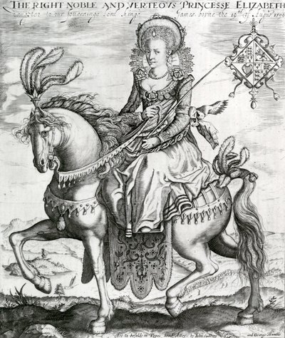 La Nobile e Virtuosa Principessa Elisabetta, figlia del nostro sovrano re Giacomo, 1612-3 da Renold Elstrack